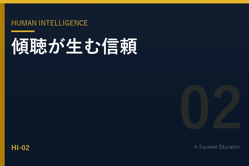 Human Intelligence — 傾聴が生む信頼
